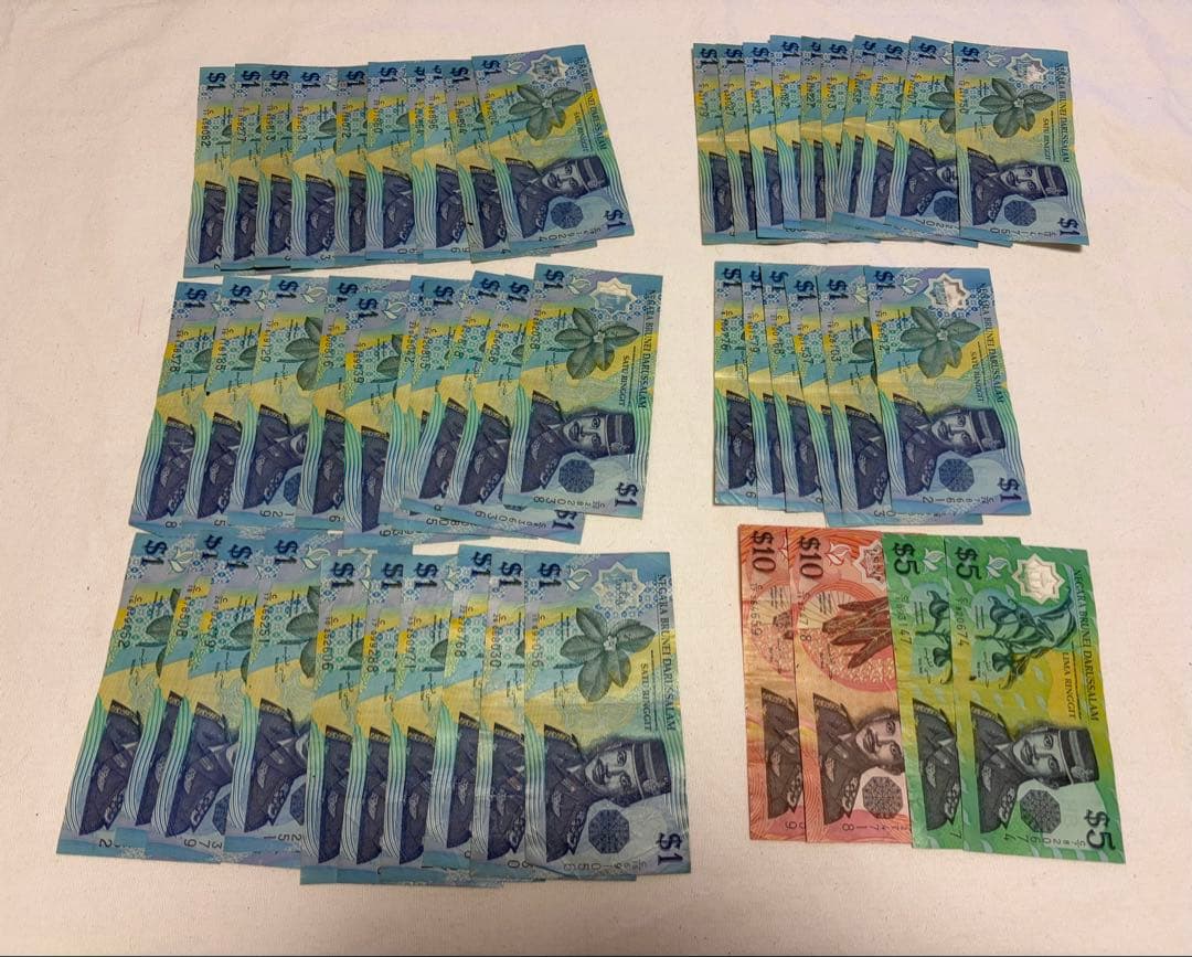 ブルネイドル（シンガポールドルと等価) まとめ売り