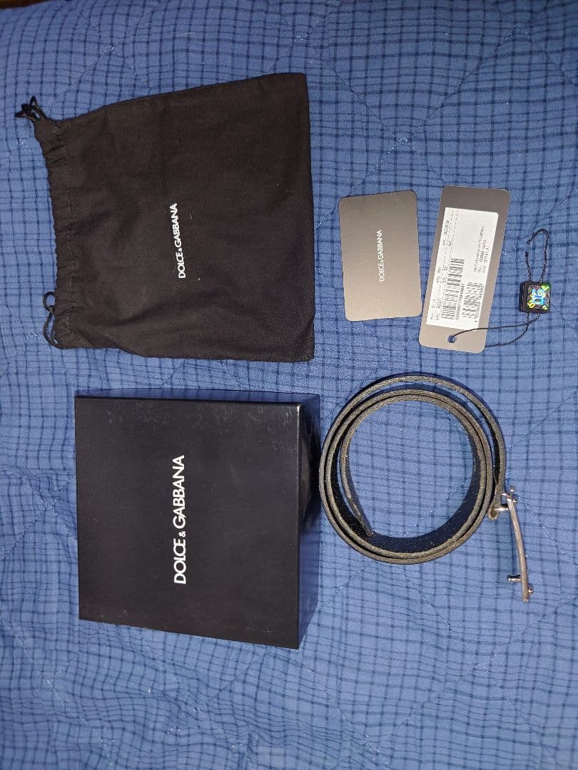 Dolce & Gabbana BC2529 メンズ レザー ベルト 85cm