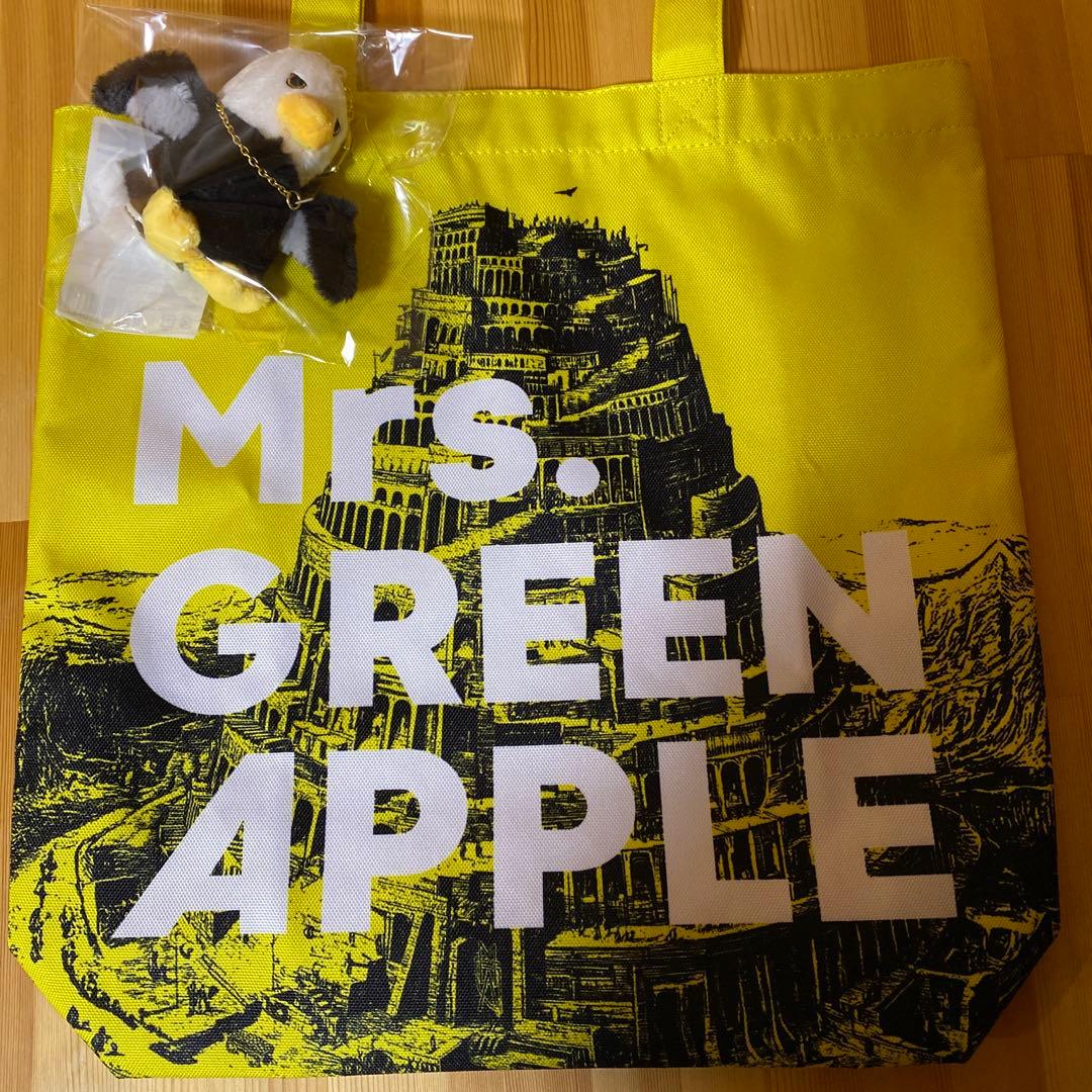 ミセスグリーンアップル バベルの塔トートバッグ、使いの鳥