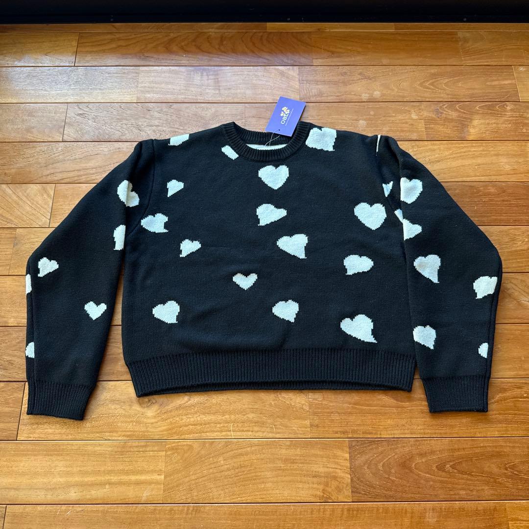 オブリ obli 2024AWハートショートニット　ローゲージ　新品未使用