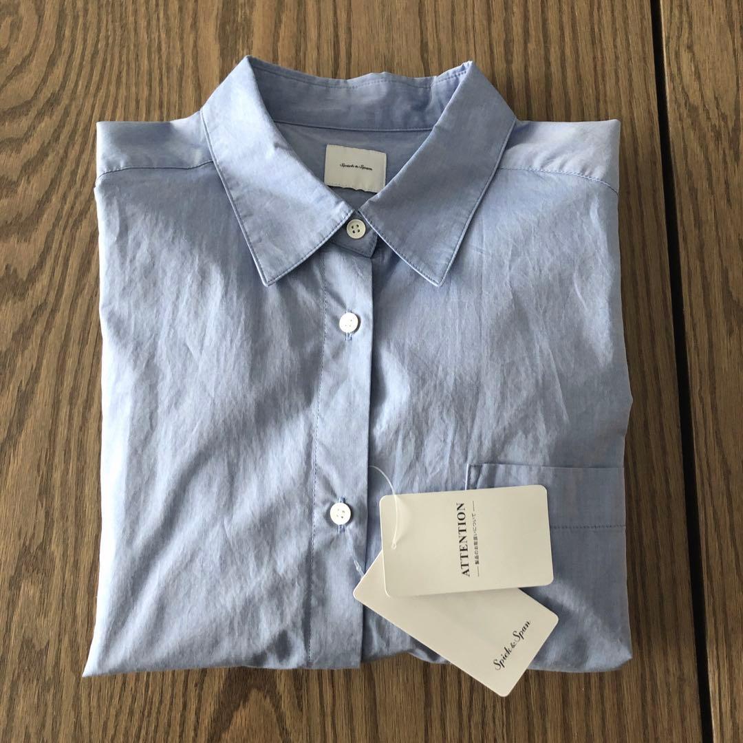 新品タグ付　Spick and Span 50コットンオーバーシャツ