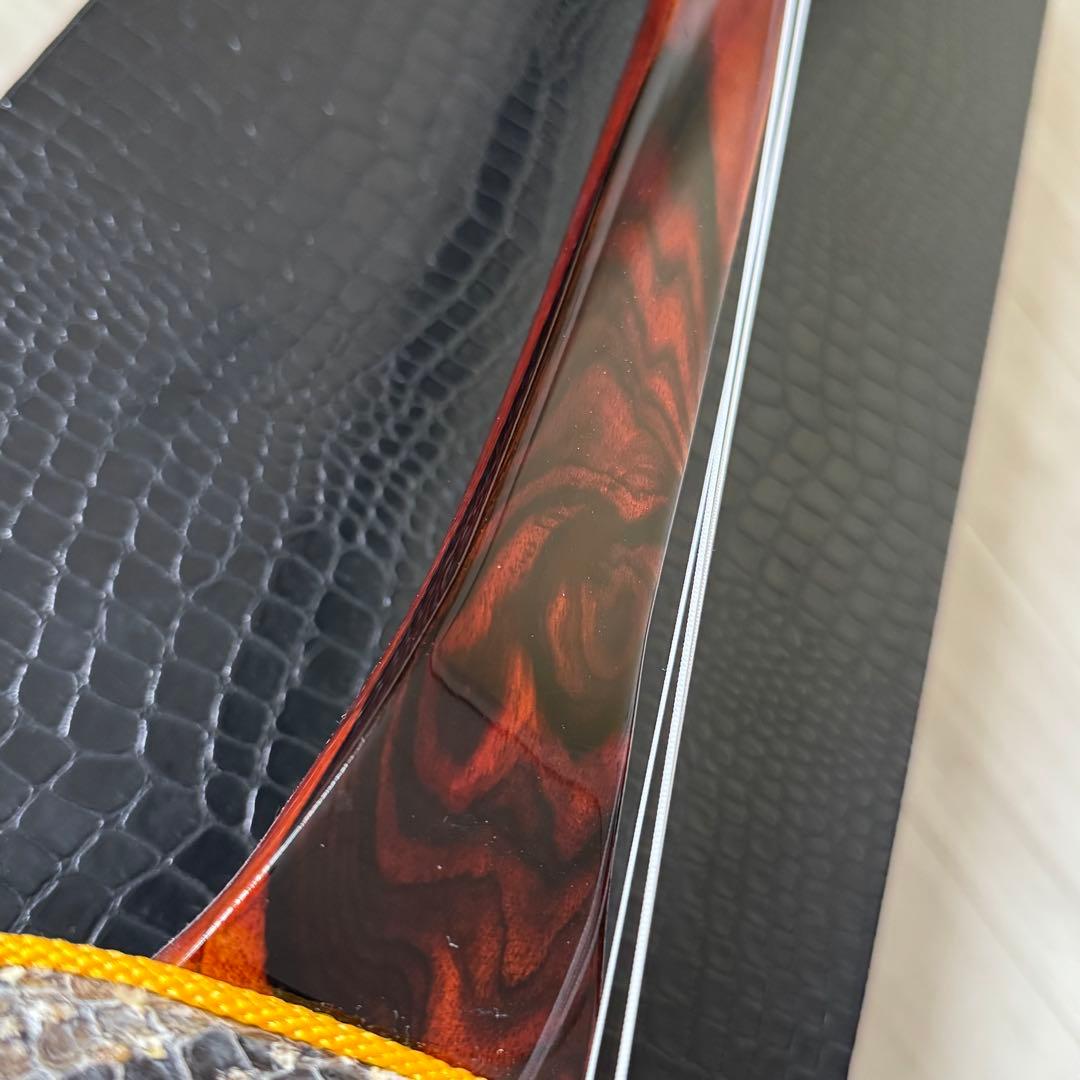 クーリー様□三線□仲嶺盛文□本皮楔(クサビ)張り□カマゴン黒檀□未