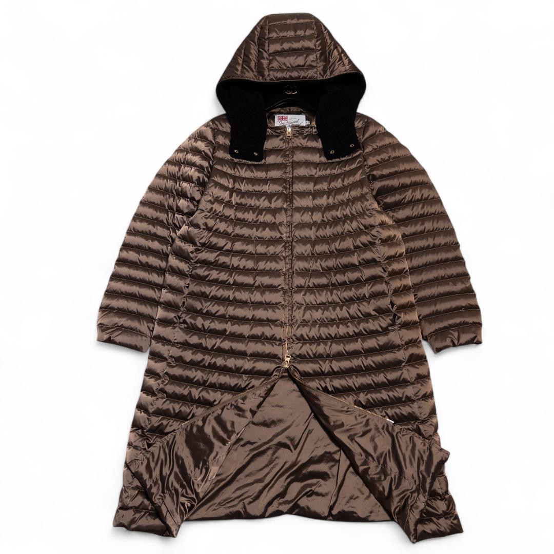 Traditional Weatherwear ダウンコート ボアフード 34