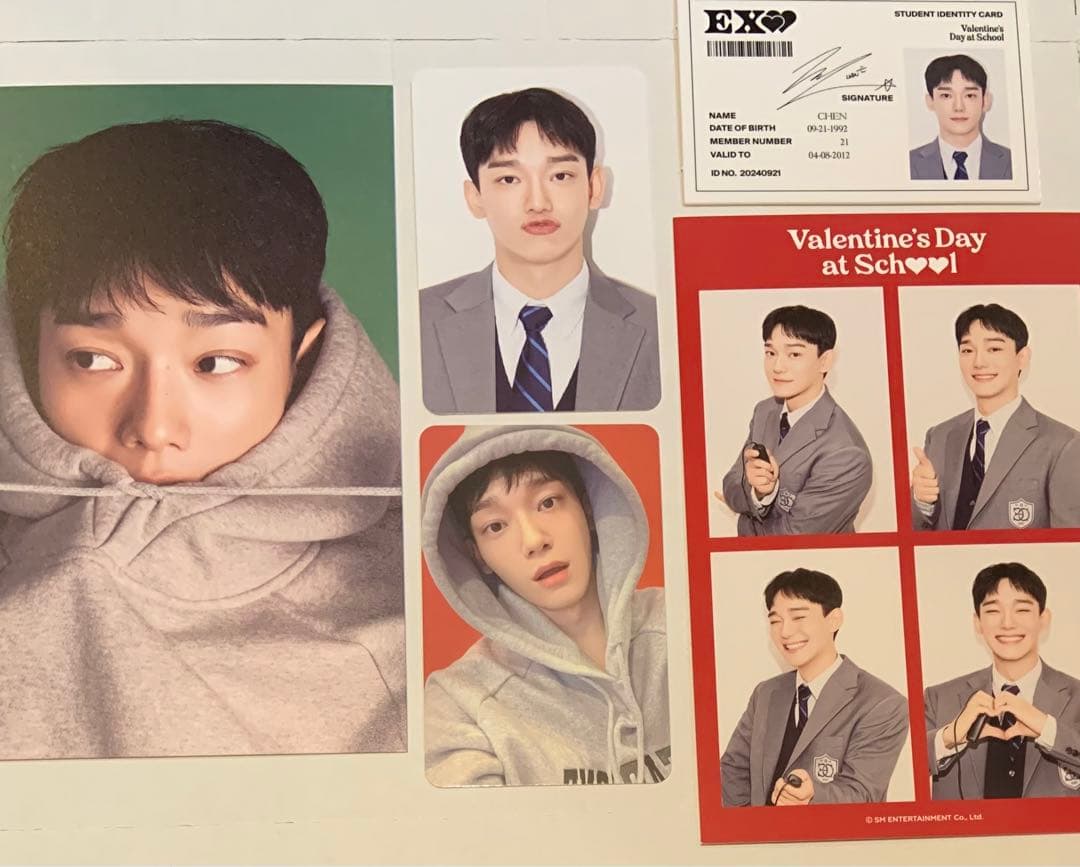exo チェン シーグリ 学生証 トレカ 4×6フォト セット 匿名配送 - メルカリ
