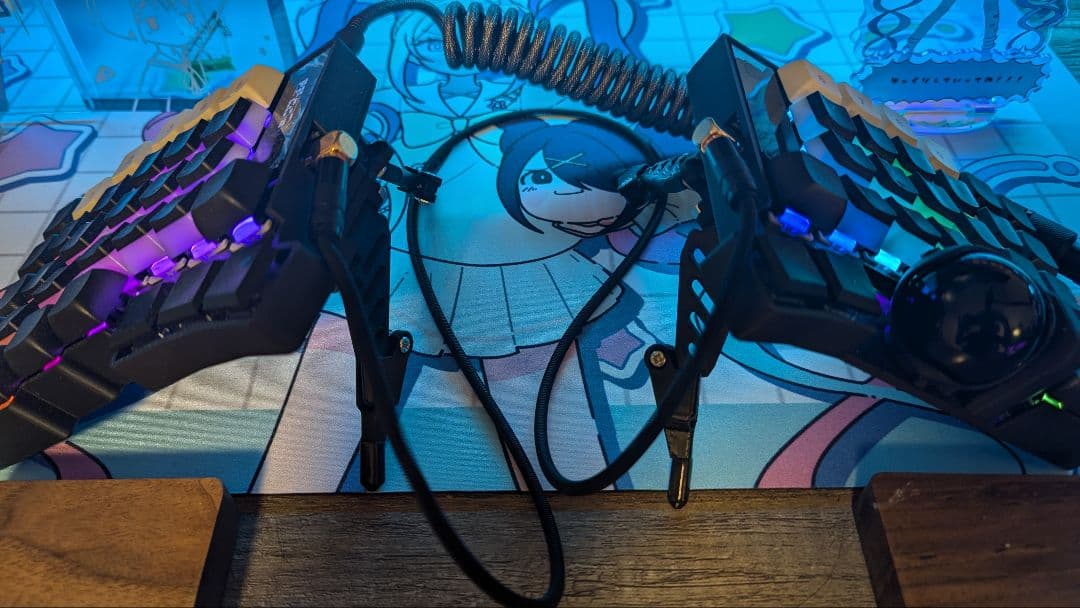 【Keyball61】テンティングスタンド&コイルケーブル付き フルセット keyball用テンティングスタンドセットv3.0 - メルカリ