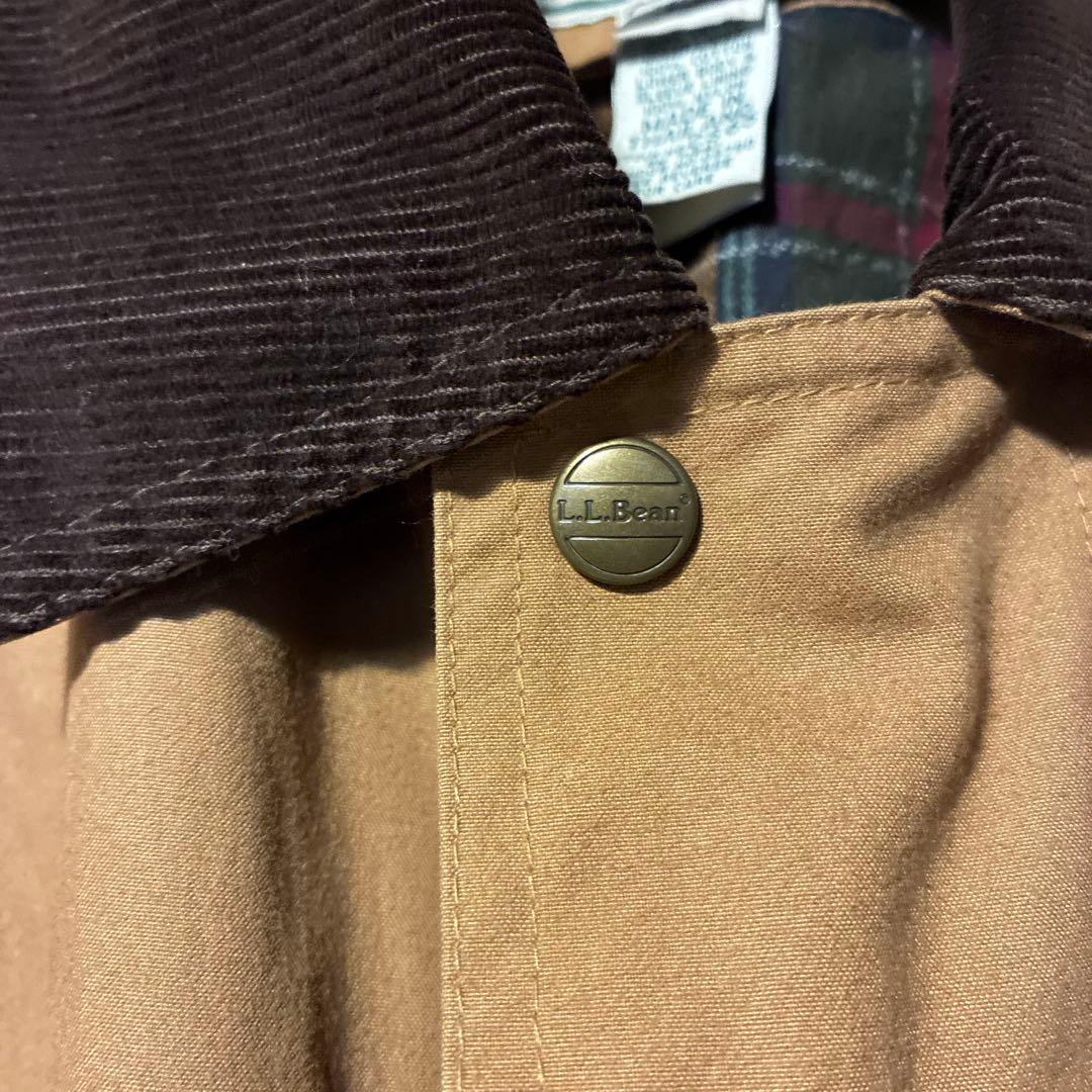 L.L.Bean ブラウン ハンティングジャケット　襟コーデュロイ　ヴィンテージ