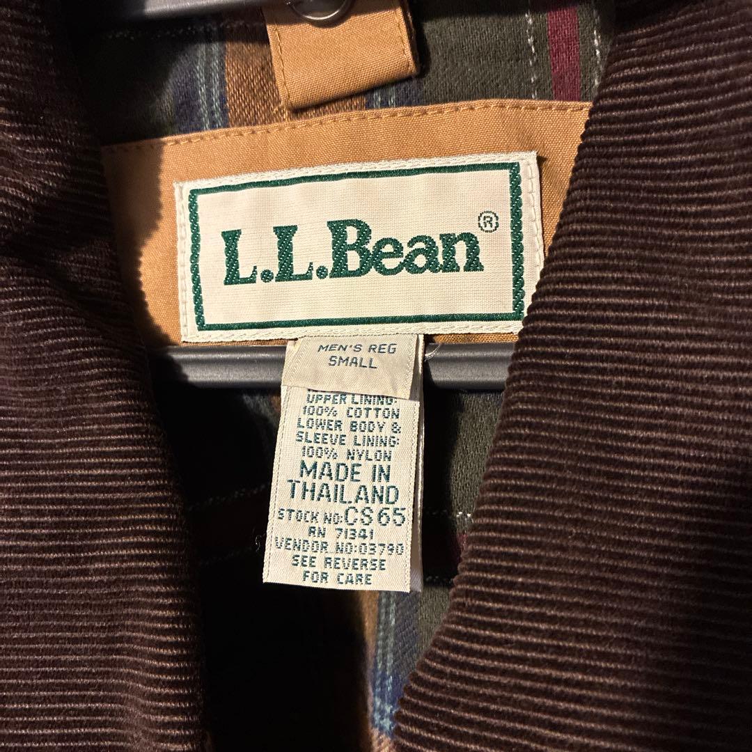 L.L.Bean ブラウン ハンティングジャケット　襟コーデュロイ　ヴィンテージ