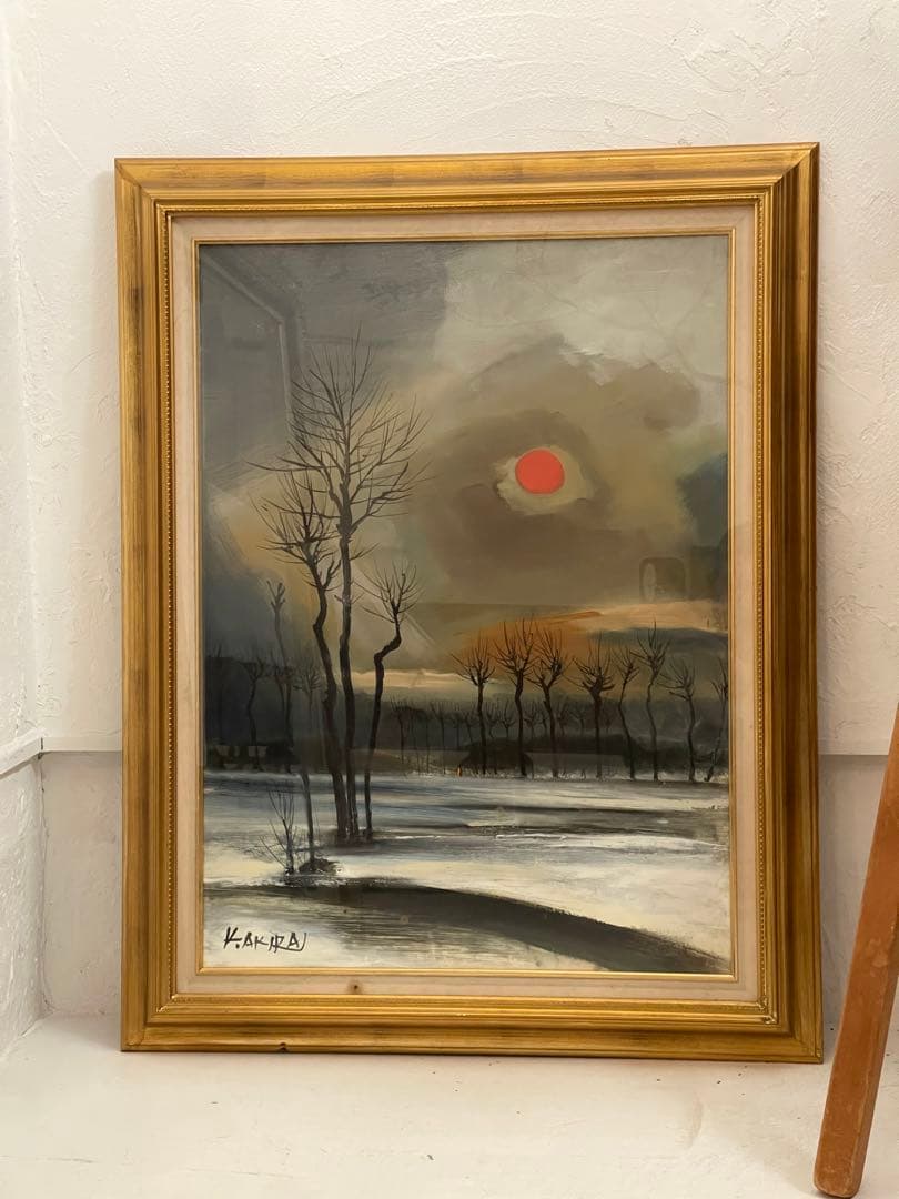 小松明（津軽残照）油彩 P20号 風景人気画家 k.Akira - メルカリ