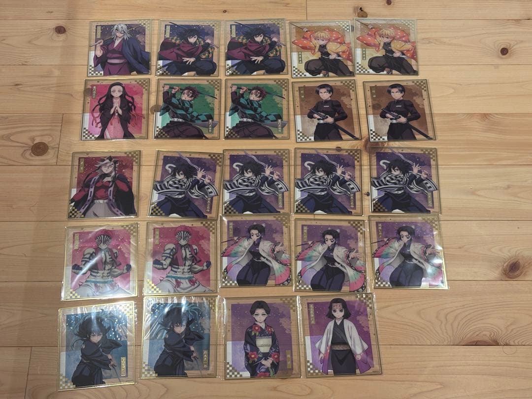 アニプレックスオンラインくじ　鬼滅の刃 F賞クリア色紙　24枚