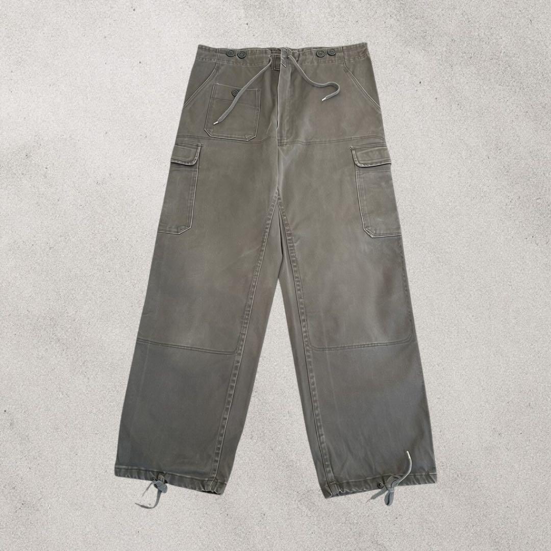 デンマーク軍 M71 ダブルニー カーゴパンツ 前期 メンズ L 古着 グレー