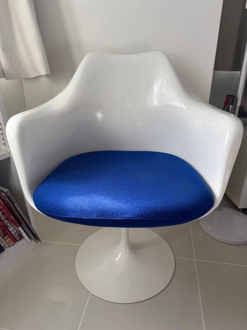 【@配送日要相談】Knoll チューリップアームチェア 回転式 ビンテージ