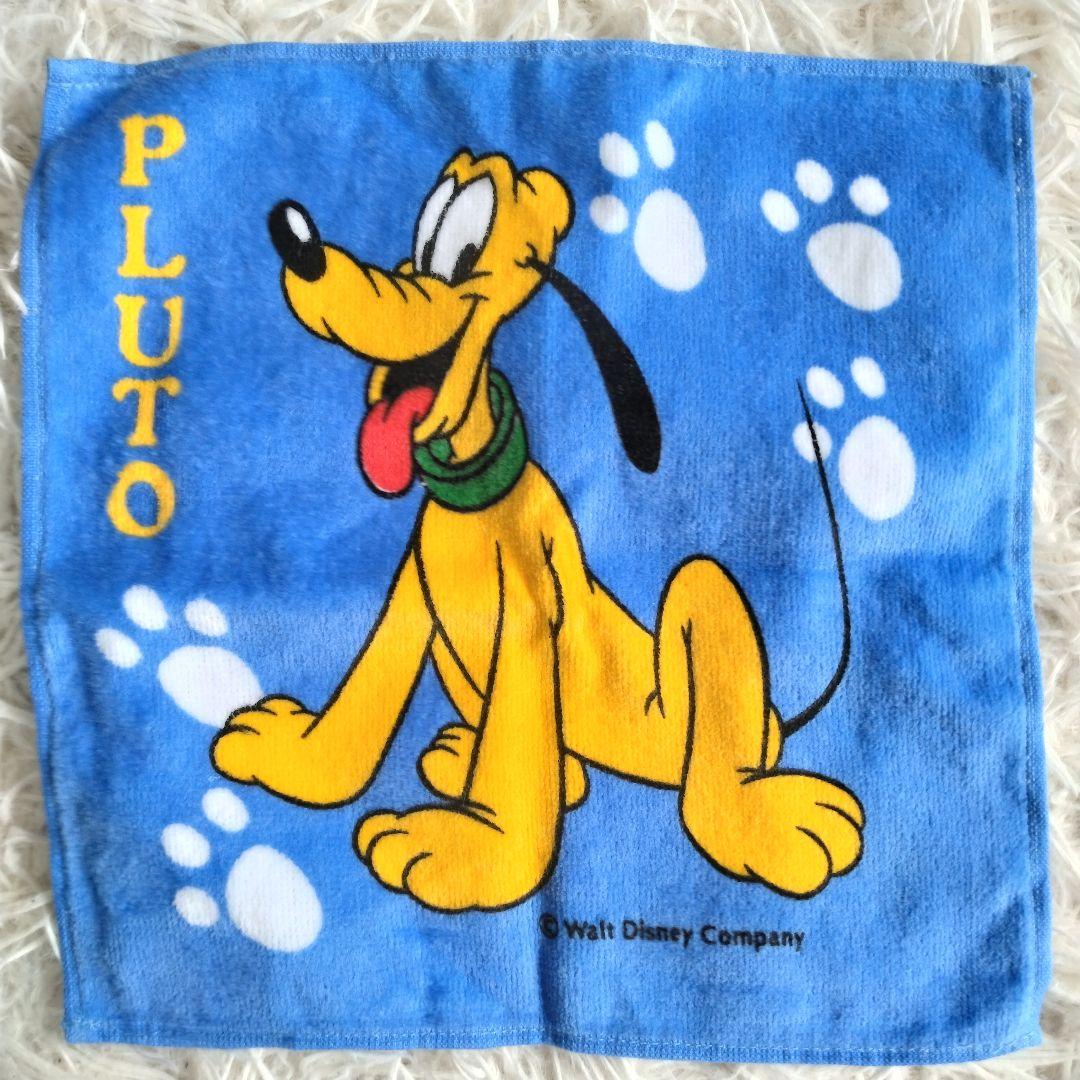 未使用✨ディズニー プルート タオルハンカチ 2枚組 レトロ
