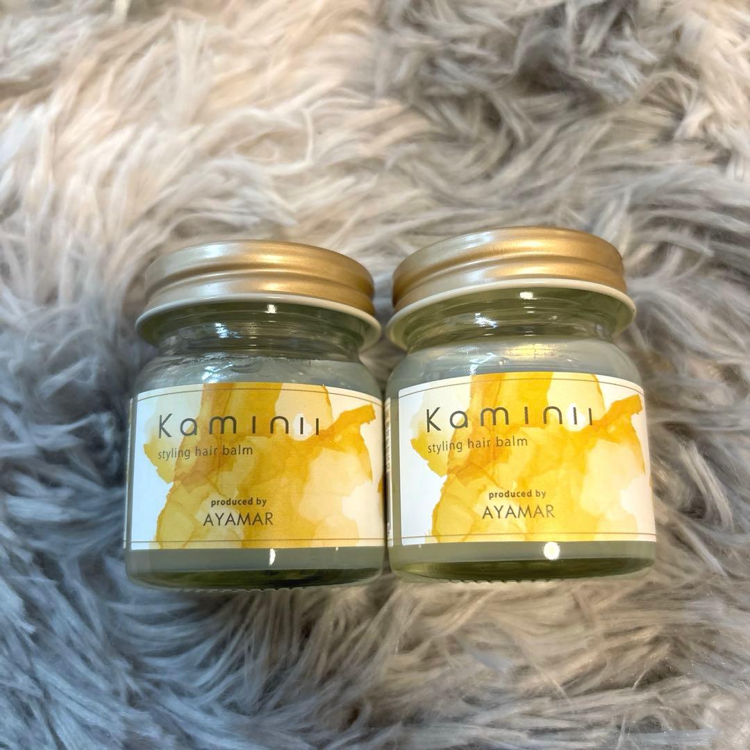2個セット Kaminii ナチュラルシャインヘアバーム&ハンドクリーム