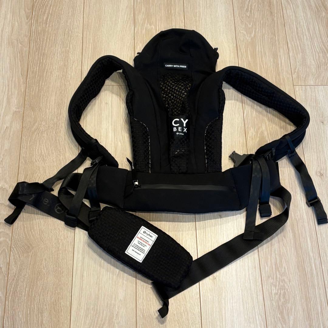 頑丈！CYBEX ブラック 抱っこ紐 オリジナルボックス付き