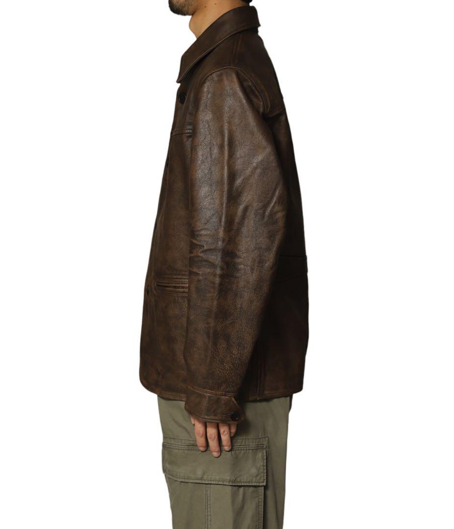 G*n様 【定価30万超え】RRL カウレザー カーコートXXL キムタク - メルカリ