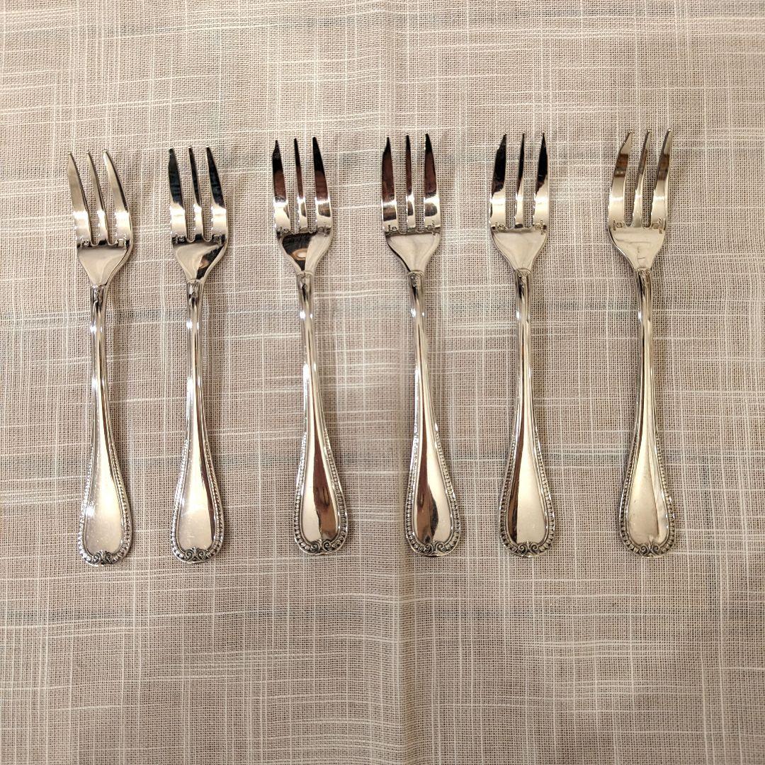最終価格　美品　クリストフル　デザートフォーク　銀色6本セット クリストフル｜クリストフルシルバー カトラリー