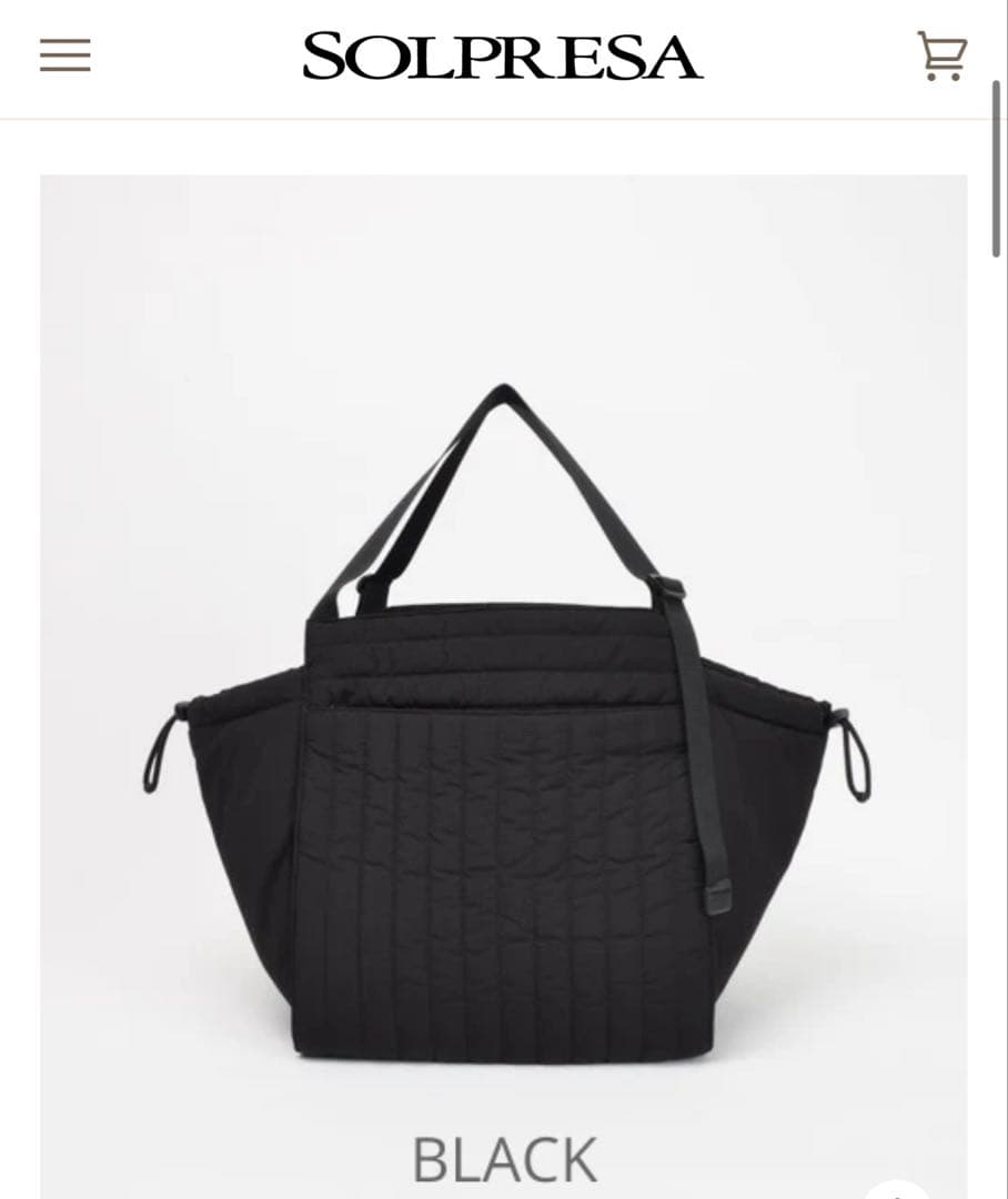 SOLPRESA キルティング トートバッグ Quilting Tote Bag Quilting Tote Bag: M Size – Solpresa