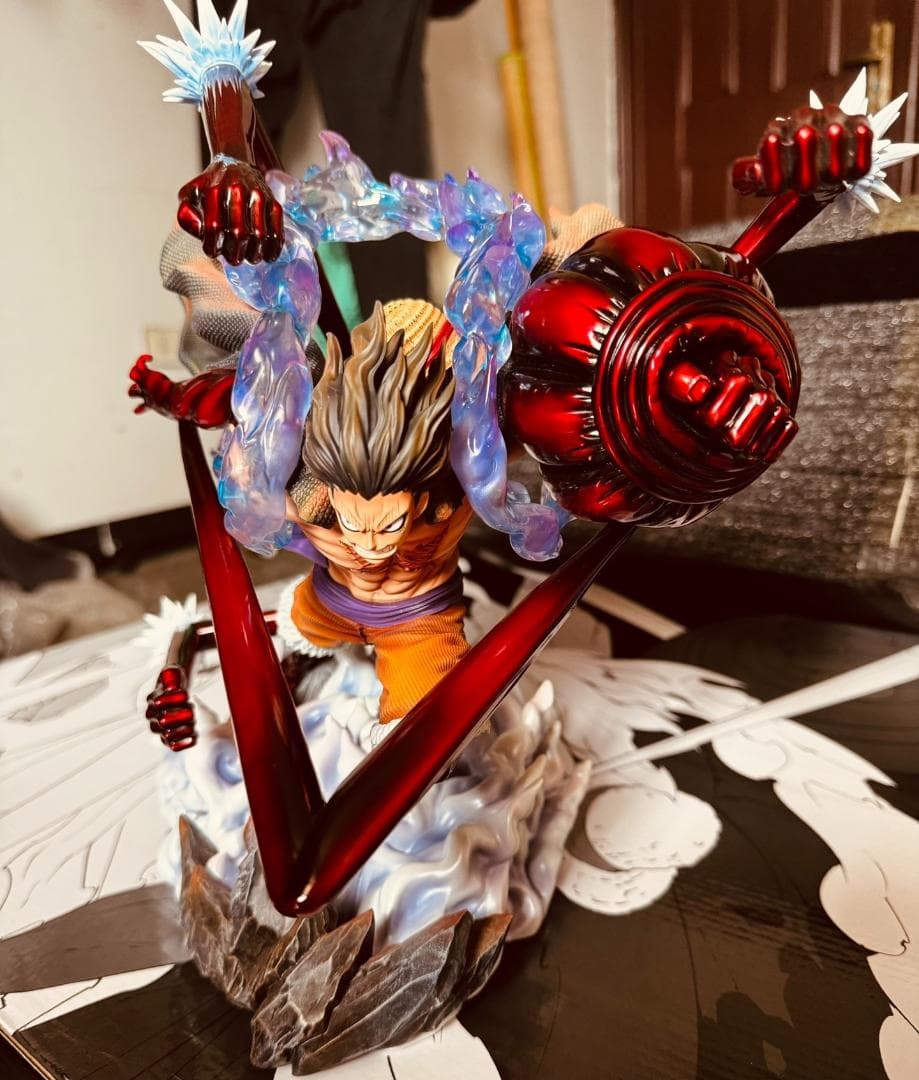 ワンピース 透明パーツ ルフィ ギア4 スネイクマン フィギュア