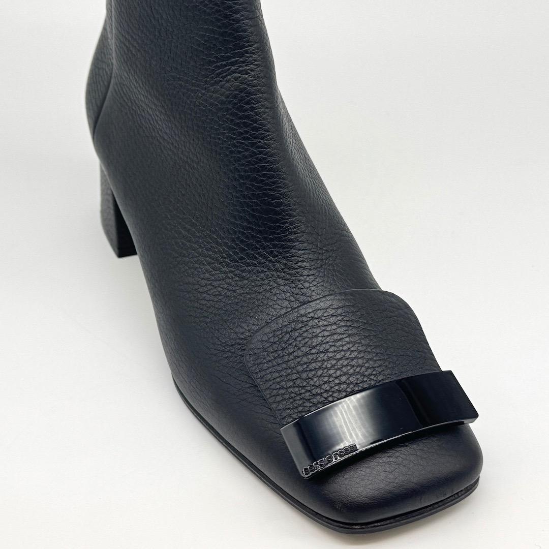 Sergio Rossi SR1 ショートブーツ ブーティ 黒 37.5 - メルカリ