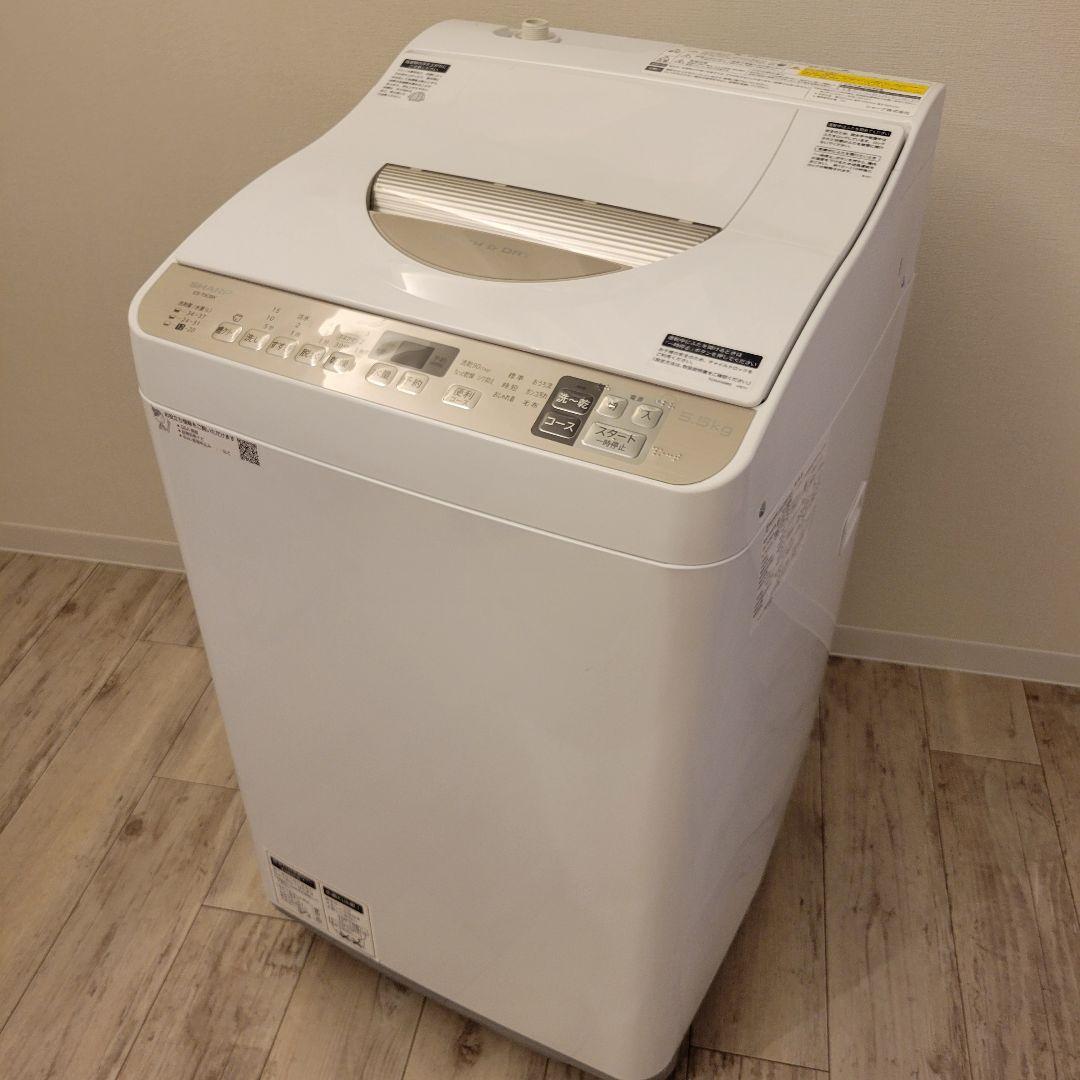 SHARP 洗濯乾燥機 2019年 5.5/3.5kg ES-T5CBK-N