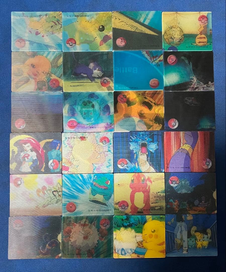 希少　ポケットモンスター　スーパーチェンジカード　明治　24種セット販売　3D