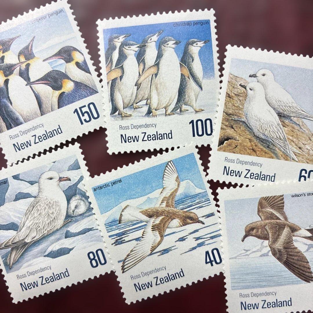 77402セール現品限 外国切手 ニュージーランド発行鳥6種揃ペンギン海鳥