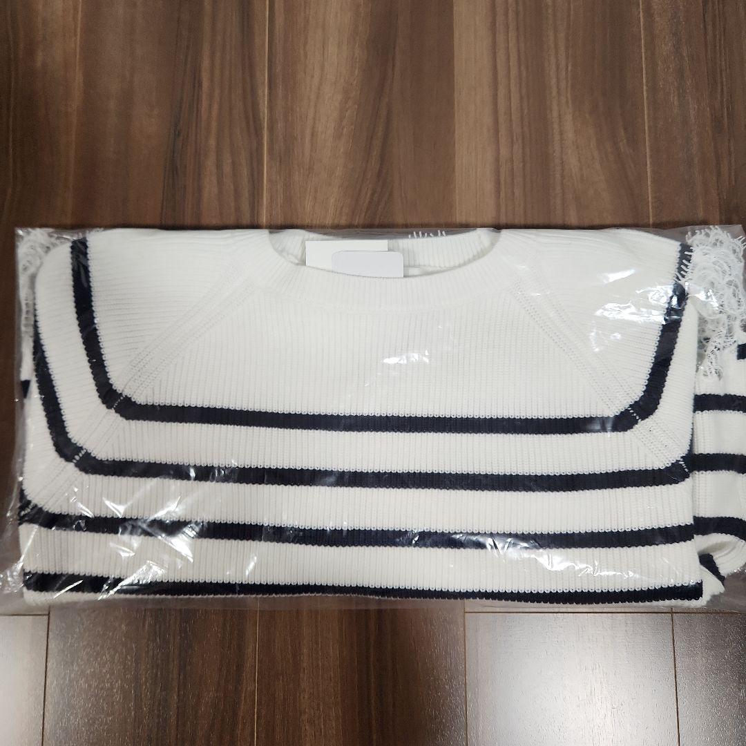 Arpege story 裾刺繍レースニット - メルカリ