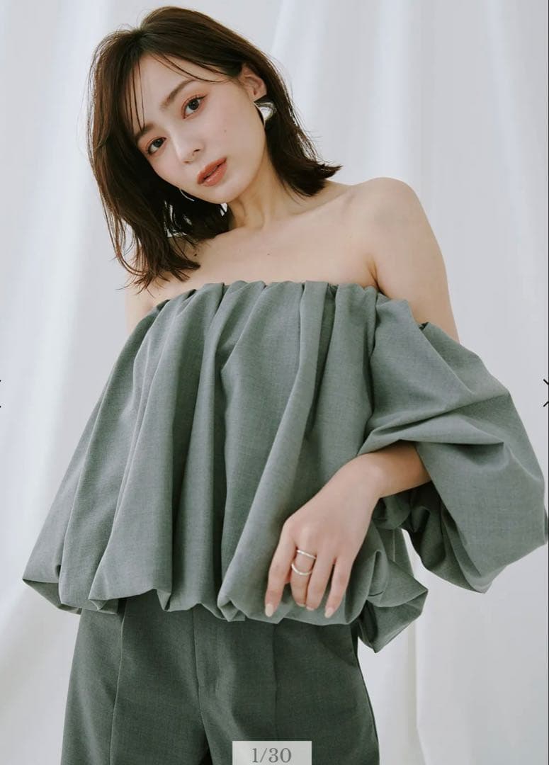 anuans ボリュームバルーントップス ボリュームバルーントップス