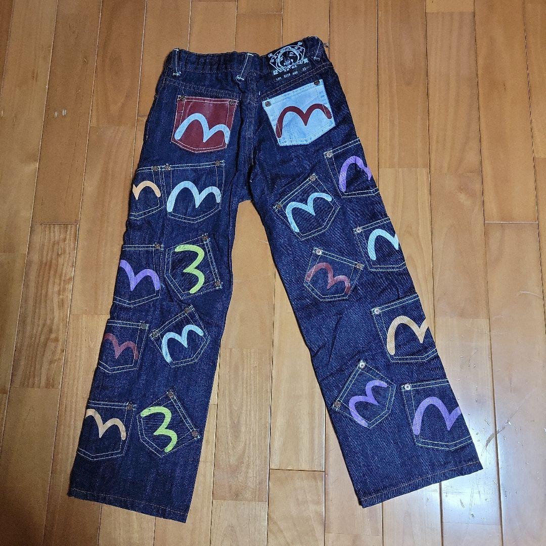 エヴィス　メニーポケット　キッズ エヴィス ジーンズ キッズ メニーポケット デニム サイズ3 - メルカリ