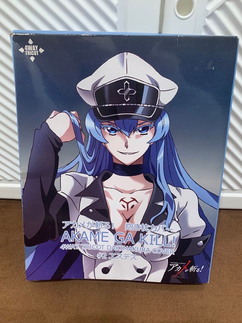 【未使用】 アカメが斬る！ エスデス 抱き枕 カバー 限定イラスト 蓋付き