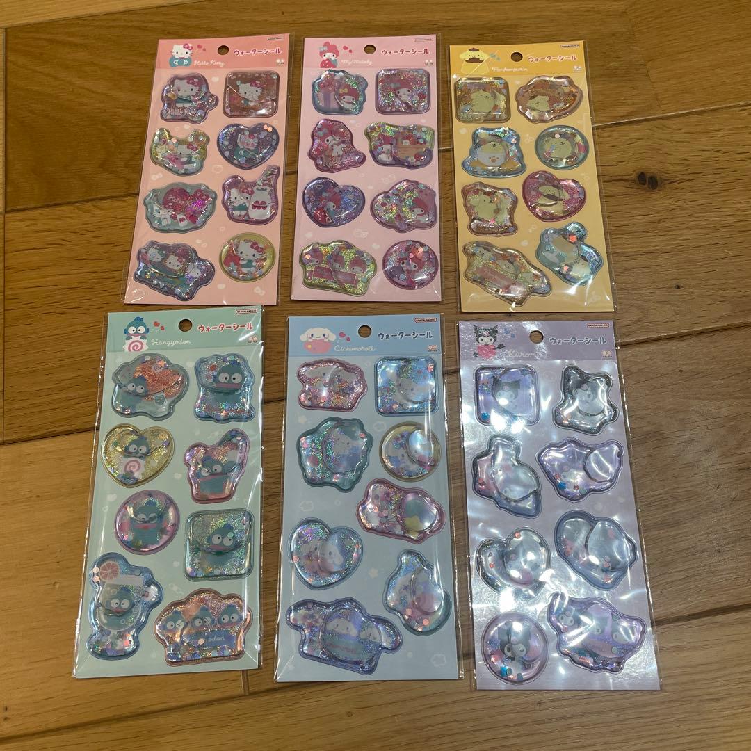 シールまとめ売り　ハローキティ　サンリオ ボンボンドロップシール　4枚セット