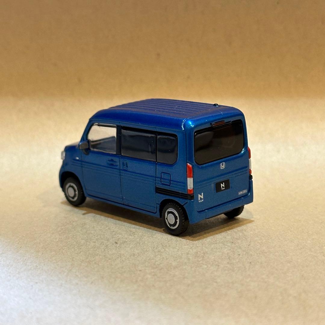 アオシマ ホンダ N-VAN ミニカー ブルー - メルカリ