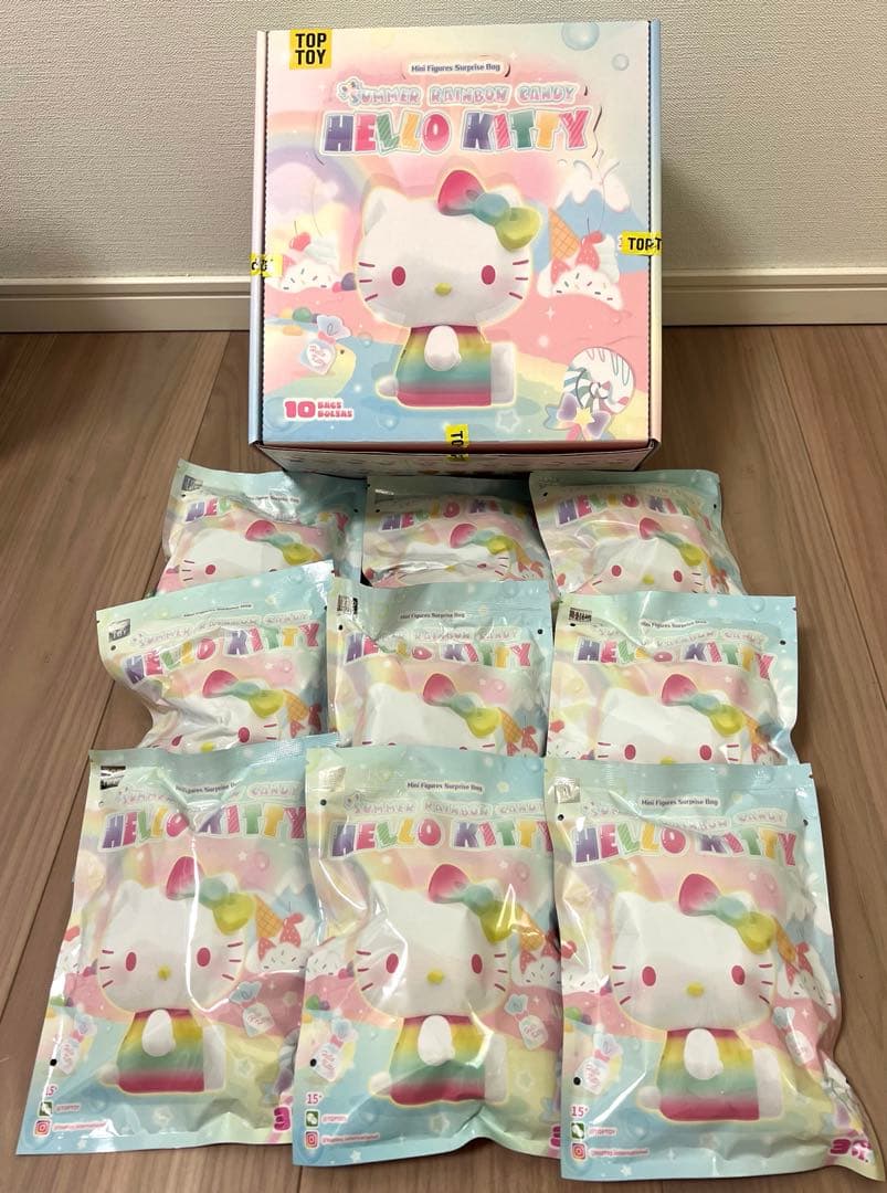 【新品未開封】HELLO KITTY サマー レインボー キャンディ 9パック