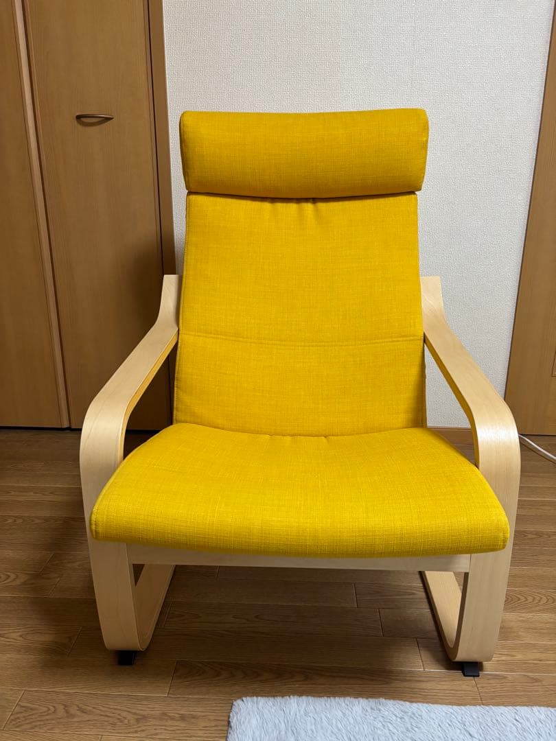 IKEA ポエング　イエロー　イケア Amazon.co.jp: IKEA/イケア POANG/ポエング：アームチェア バーチ
