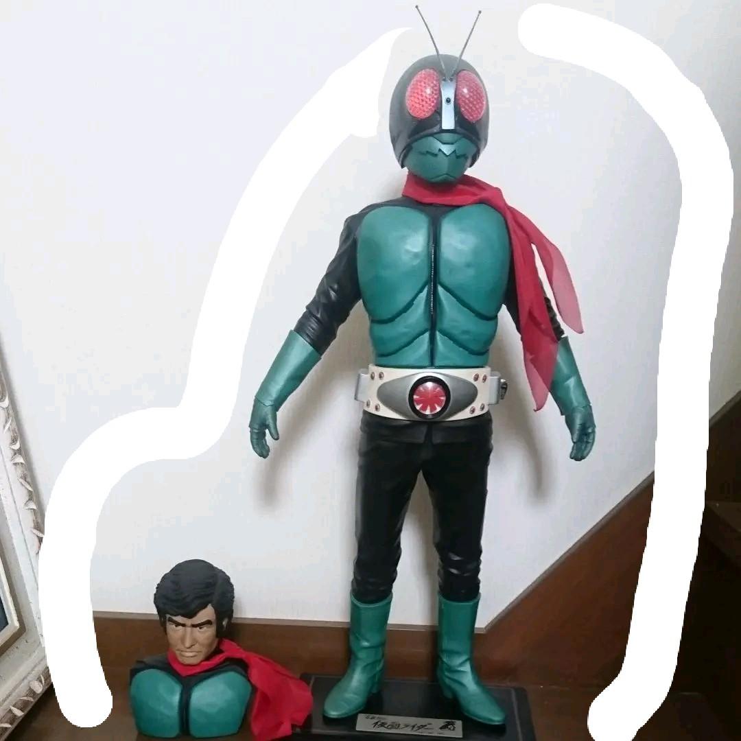 【貴重品】仮面ライダー1号特大フィギュア Yahoo!オークション -仮面ライダー1号(仮面ライダー)の落札相場・落札価格