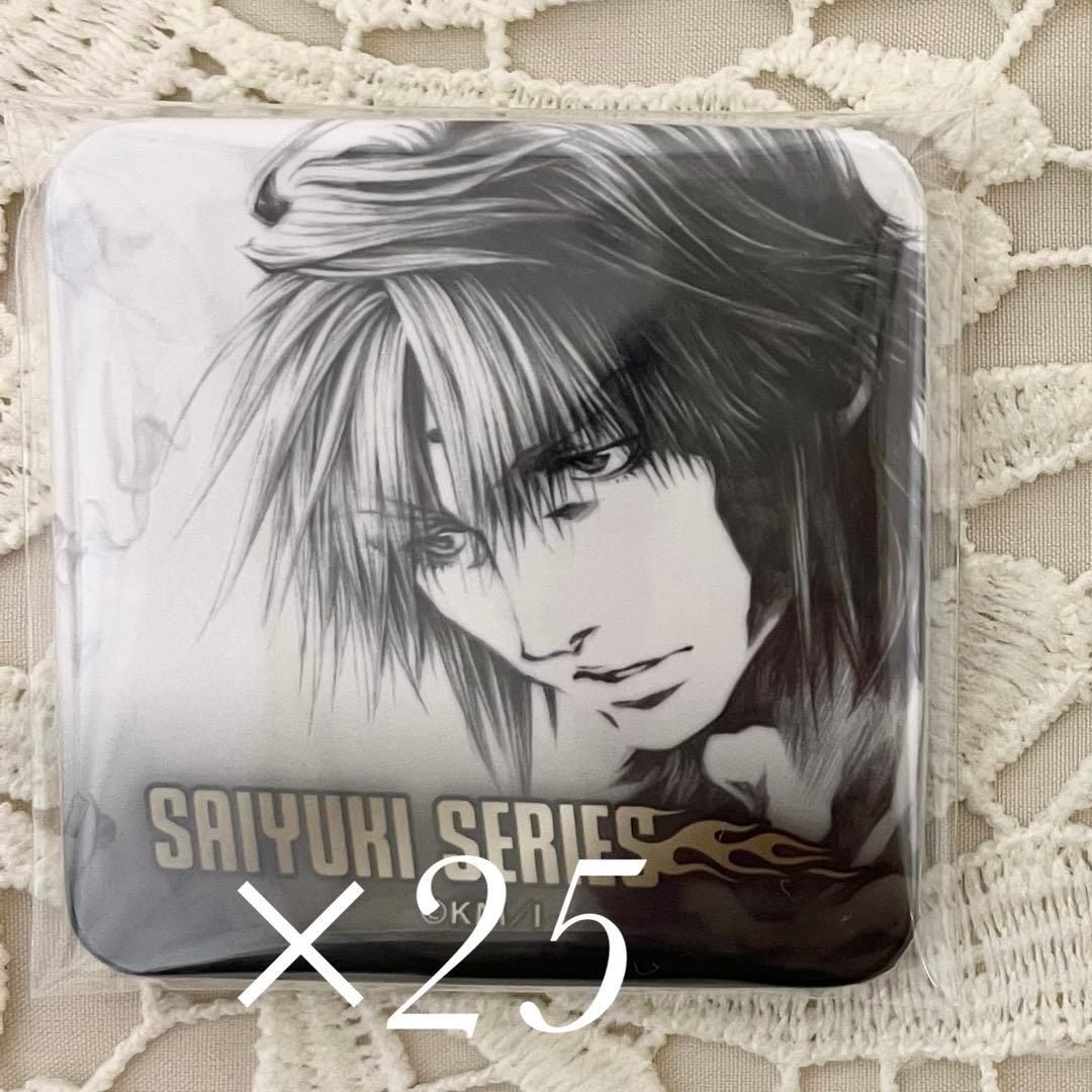 峰倉かずや 最遊記 タワレコ 三蔵 鉛筆画 スクエア缶バッジ AMNIBUS-日常使いできるアニメグッズの通販サイト-