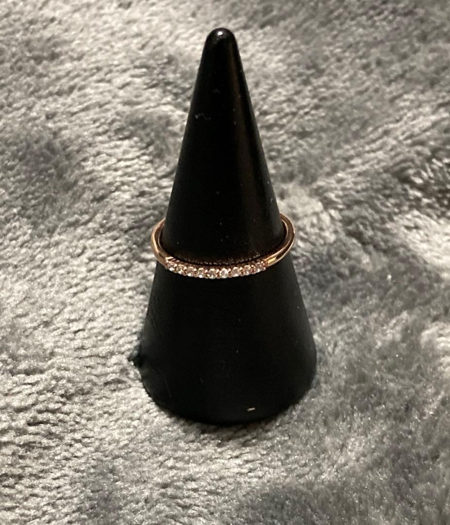 マ*ン様 4℃ k10 ピンクゴールドリング #8