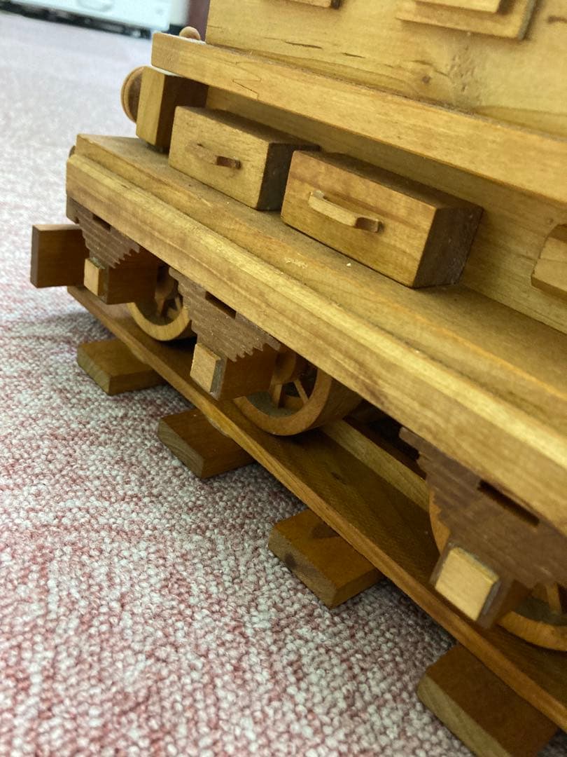 木製 蒸気機関車模型 約100cm レール付きの通販はau PAY マーケット