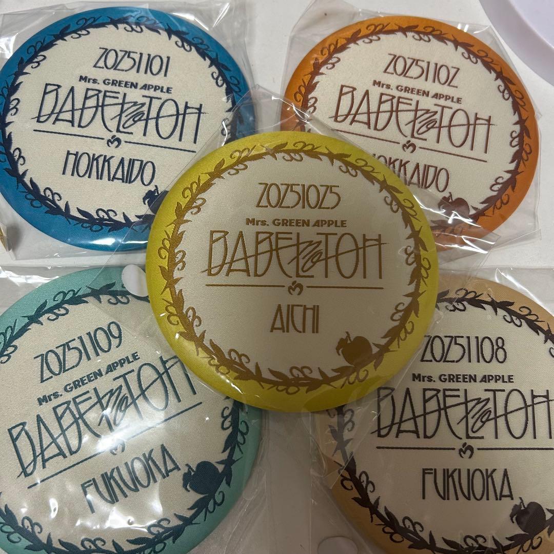 ミセス バベルの塔 RingoJamシート特典 缶バッジ ピクチケセット