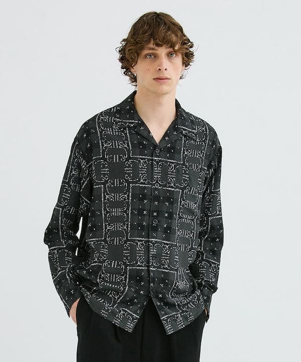 エヌハリウッド ステュディオス別注 バンダナ柄 シャツ