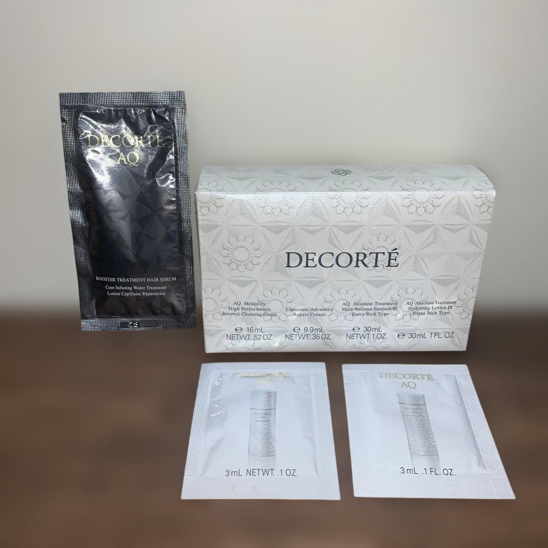 DECORTÉ AQ トライアルセット&ヘア美容液、化粧水と乳液のセット
