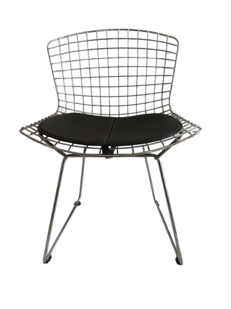 ハリー・ベルトイア　ワイヤーチェア シルバー ミッドセンチュリー