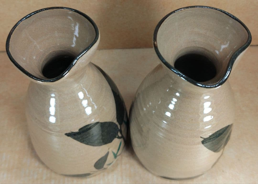 本物保証】永楽善五郎 十六代 即全 乾山写笹酒瓶 一対