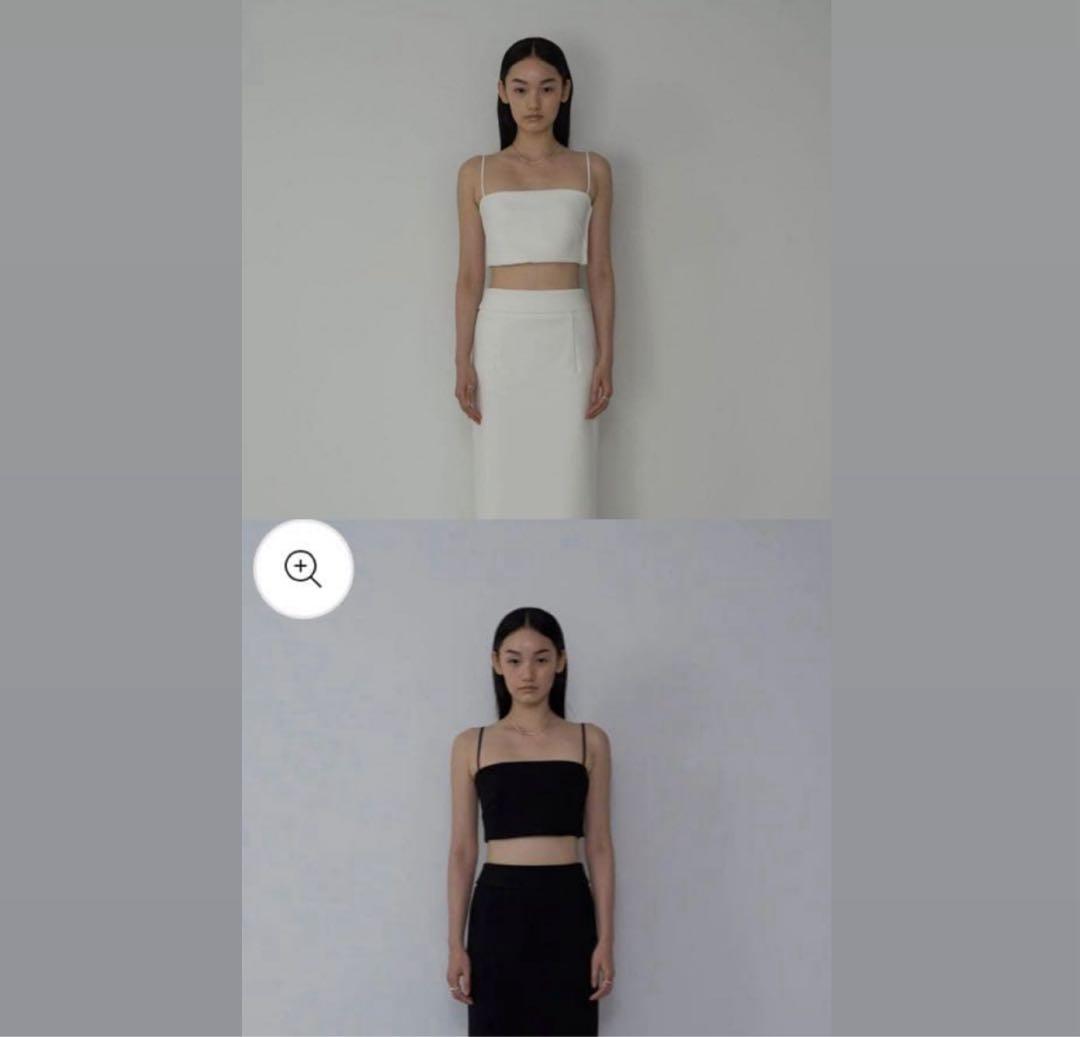 huitrox strappy bandeau tops 2色セット