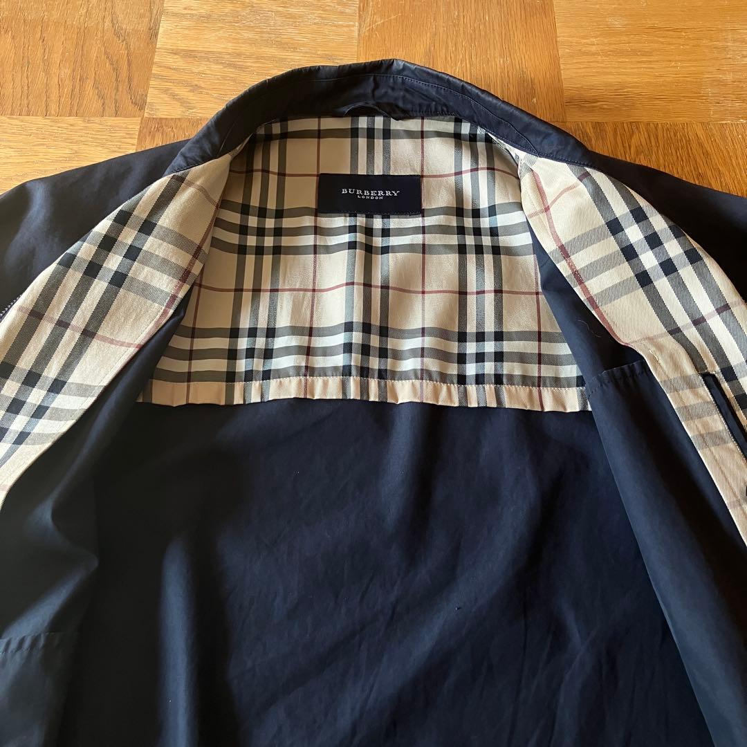 BURBERRY LONDON スイングトップ ハリントンジャケット ネイビー