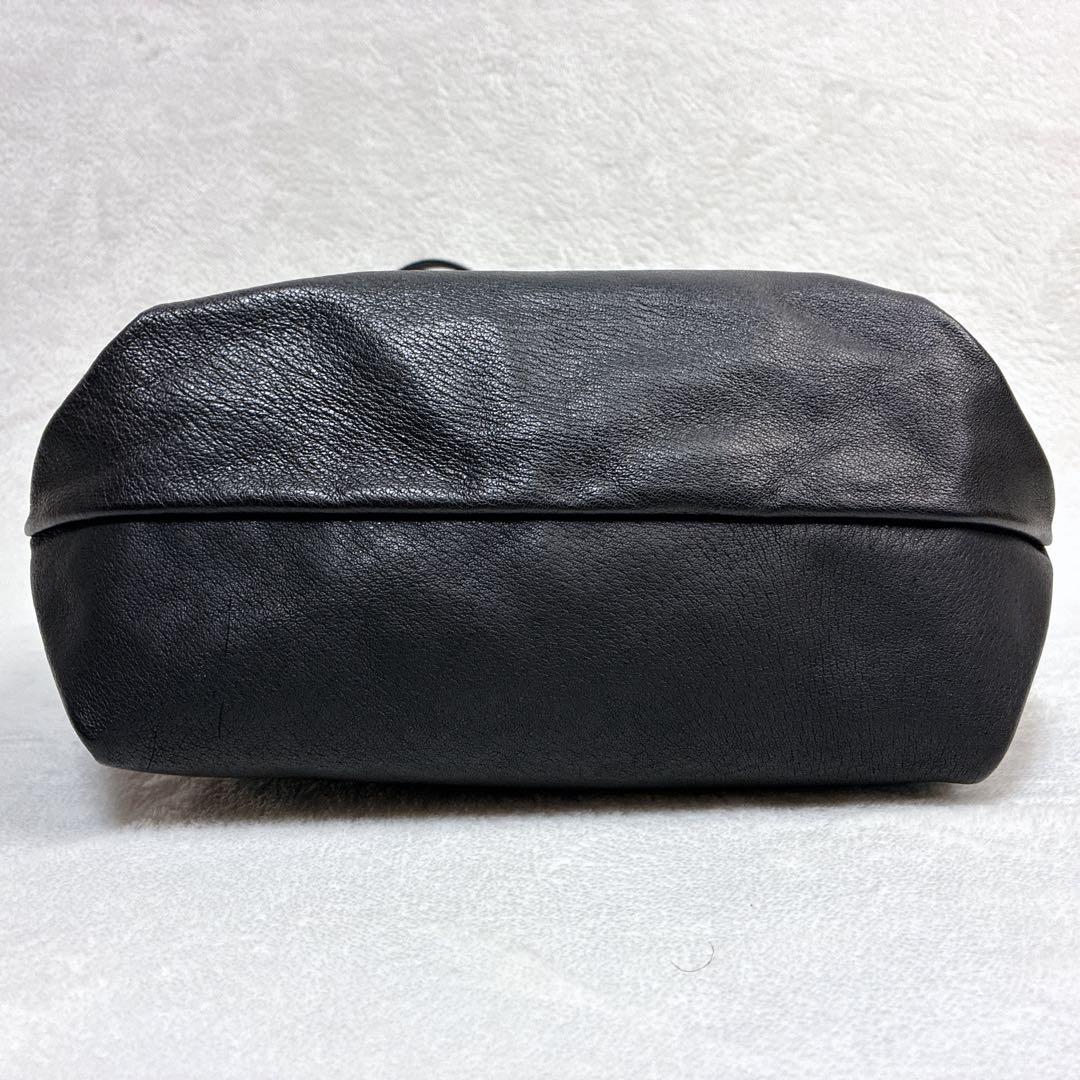 REN レン FUKURO トートバッグ 豚革 ピッグレザー ブラック