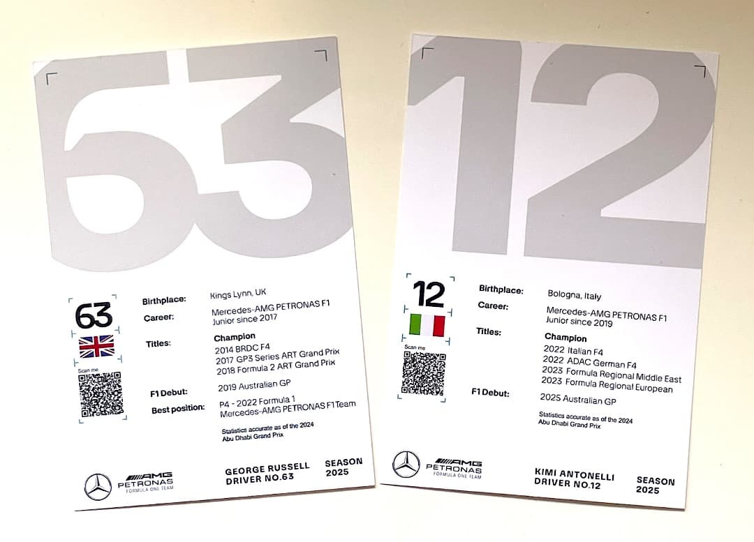 2025年ルイス・ハミルトン・ドライバーズカード&メルセデス