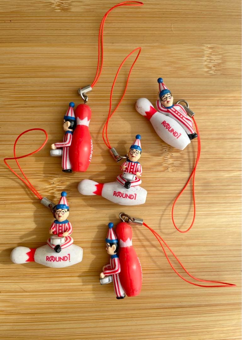 ラウンドワン　ラウワン　大阪　ストラップ 食い倒れ人形