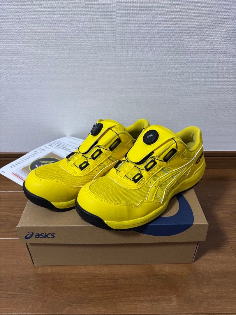 asics CP イエロー安全靴 ダイヤル式