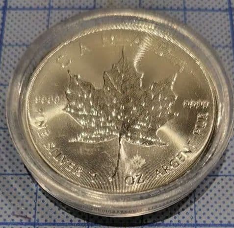 t*o様 メープルリーフ銀貨/新品2021年/1枚13000円/保護ケース入り